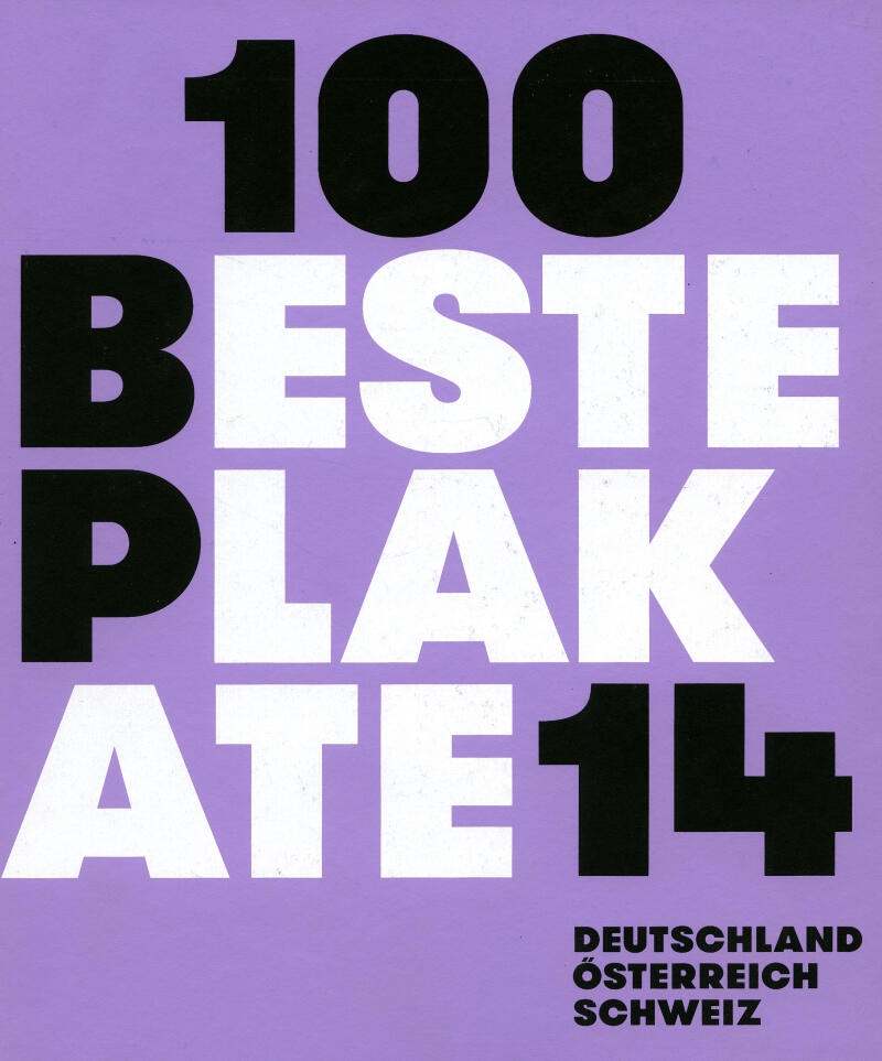 Der Ausstellungstitel steht in formatfüllenden Versalien in Schwarz und Weiß vor einem fliederfarbenen Hintergrund.